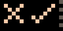 Change discard (left) and commit (right) buttons